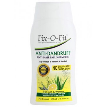 Fix-O-Fit Herbal Anti-Dandruff Shampoo, No Paraben No Sulphate, 150ml.